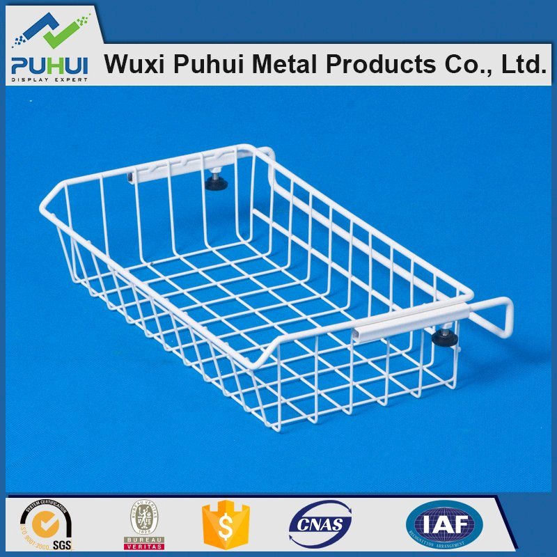 Adjustable Wire Basket Holder for Home Storage