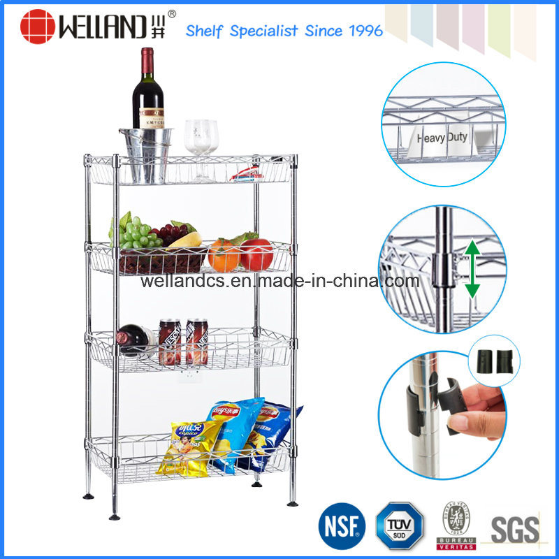 Adjustable Chrome Metal Kitchen Basket Wire Rack Manufacturer