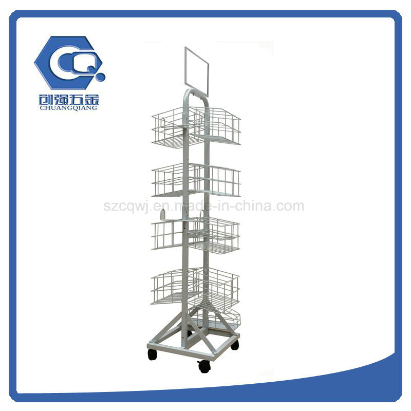 Store Floor Standing Metal Umbrella Display Rack