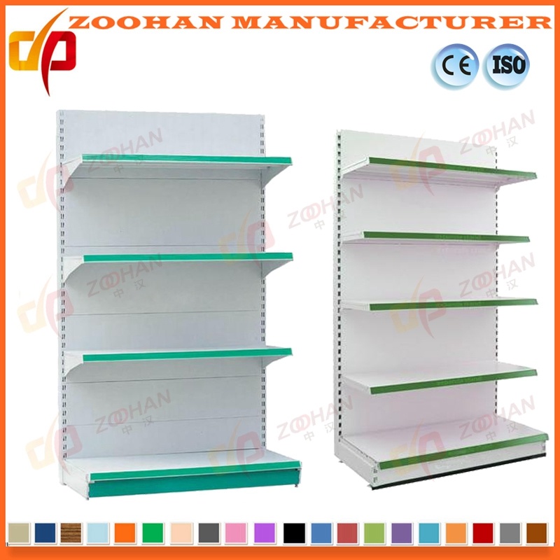 Single Sided Steel Supermarket Shelf Wall Shelving (Zhs58)