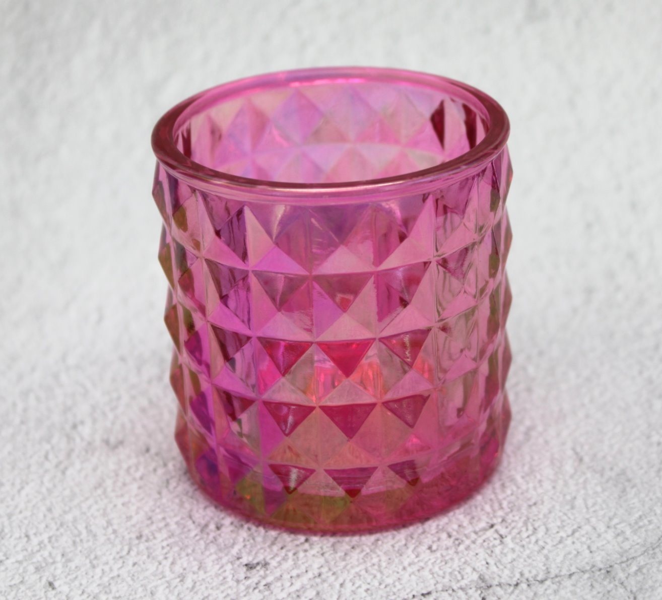 Tea Light Holder Superier Quality Colorful Glass Craft Candle Jar for Daily Use