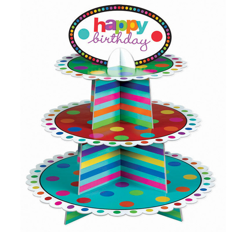 New Fashion Paper Cardboard Cupcake Display Box with Custom Printing