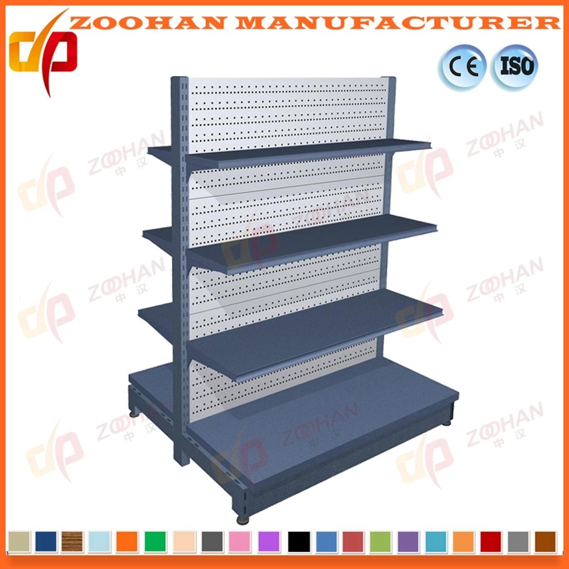 Wholesale High Quality Punched Holes Supermarket Shelves Store Shelf (Zhs111)