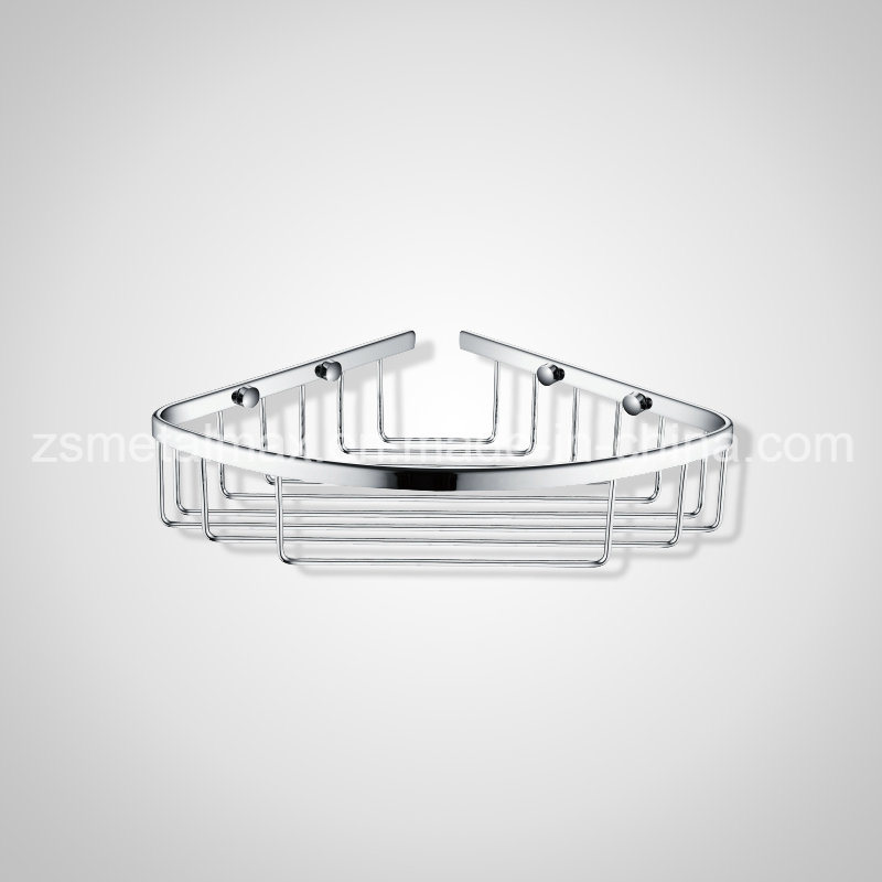 Bathroom Wall Corner Mounted Stainless Steel Shower Shelf (CJ001)