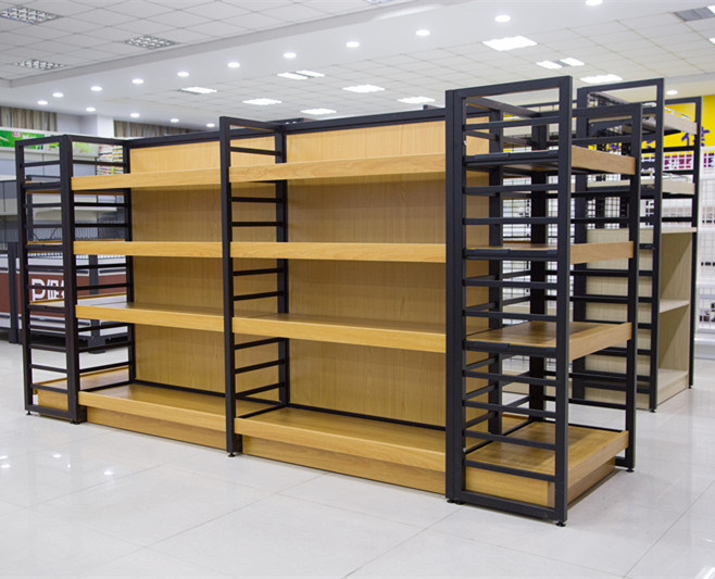 Supermarket/Pharmacy Wooden Shelves Medicine Display Racks