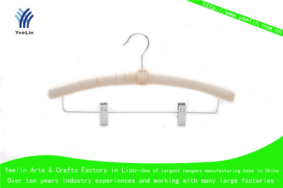 New Style Fashion Clothes Satin Padded Hanger (YLFBV003-S1)