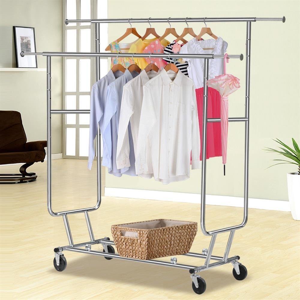 Clothing Rack Commercial Grade Rolling Garment Rack (JP-CR406)