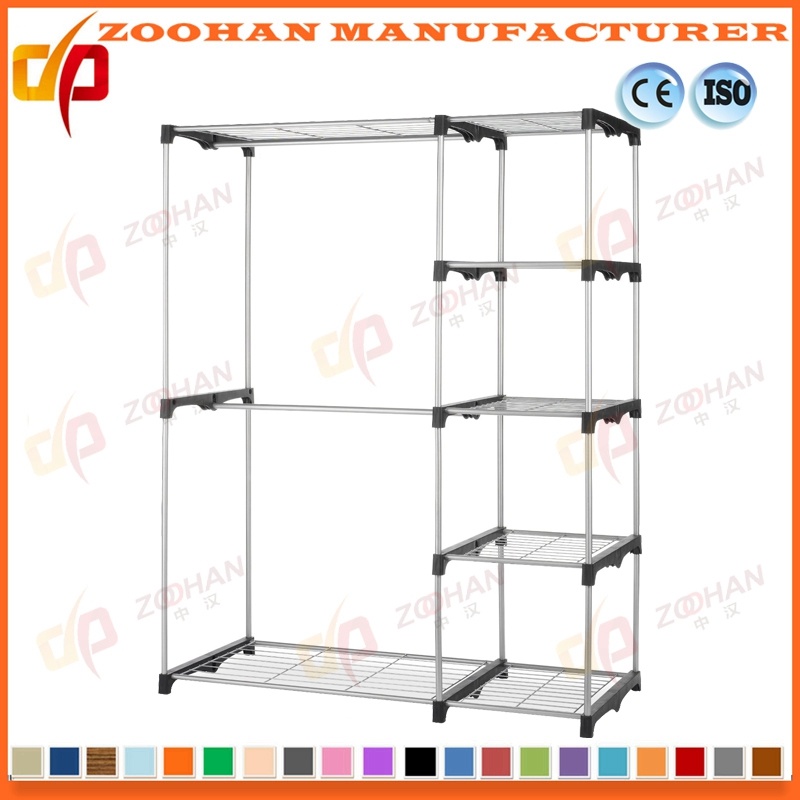 Adjustable Chrome Home Cloth Storage Rack Wire Shelving Organization (Zhw138)