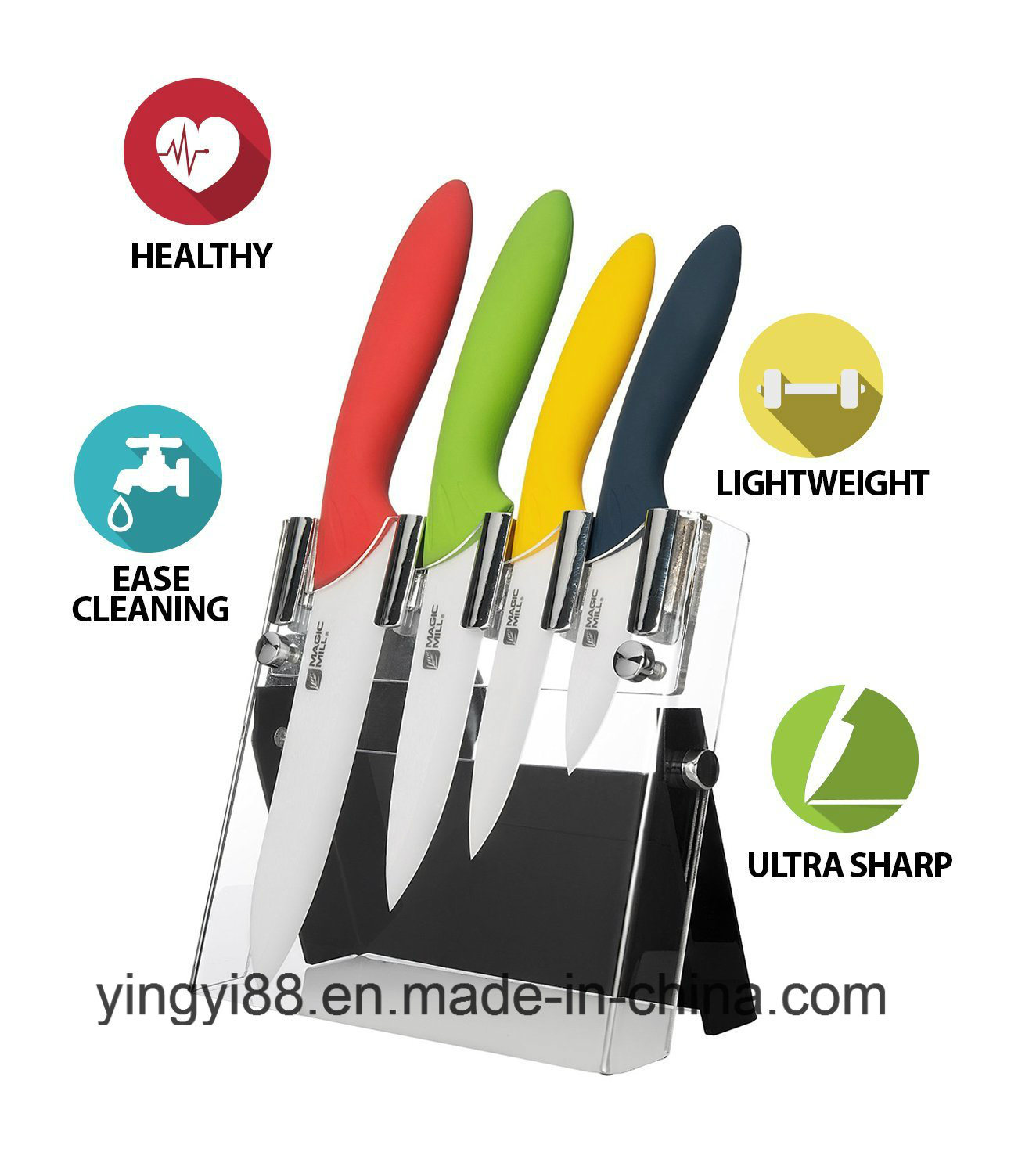 Super Quality Acrylic Magnetic Knife Holder