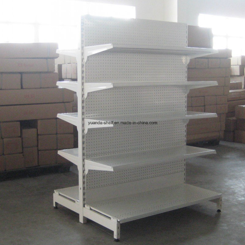 Double Side Supermarket Gondola Shelf Display Rack Shelving System Manufacture