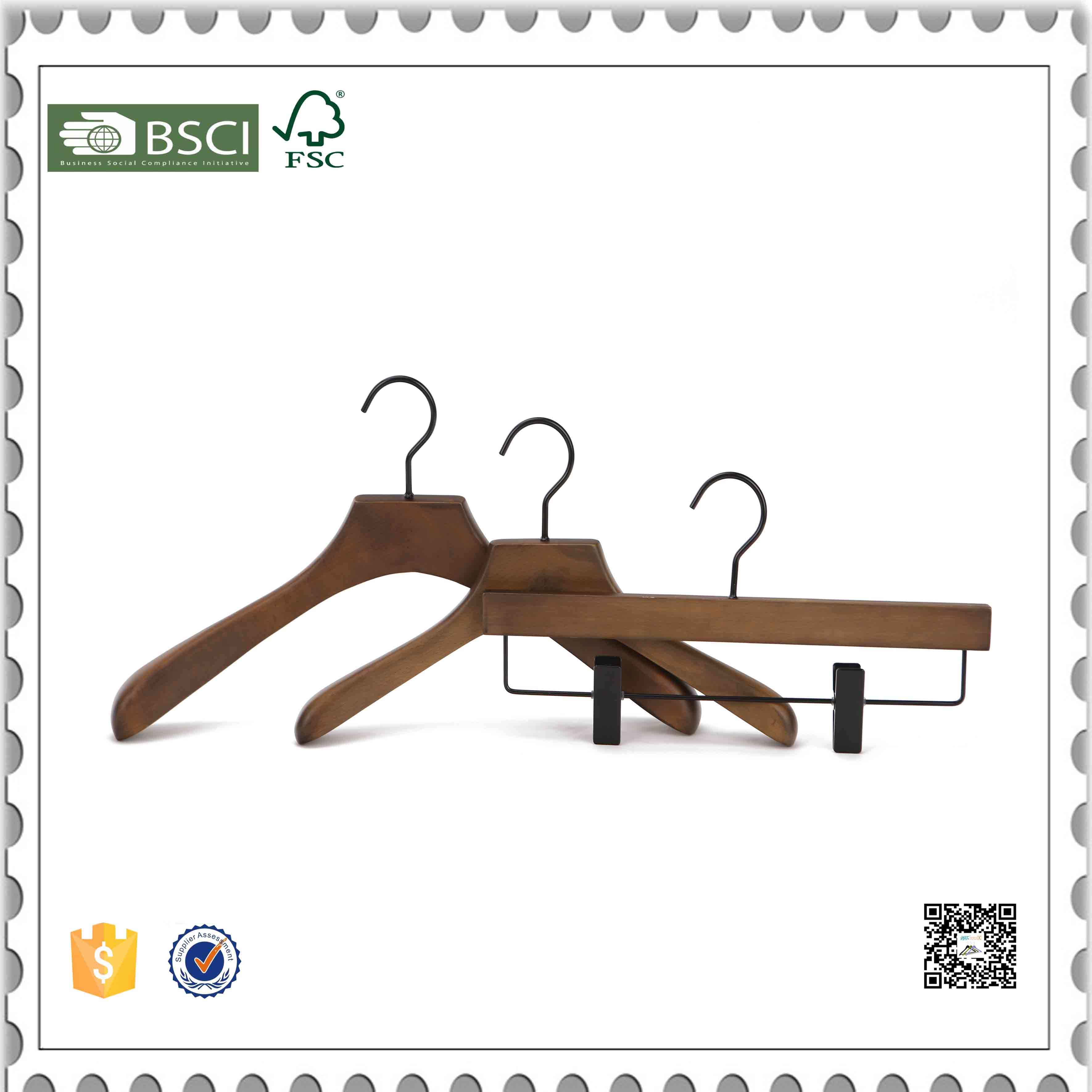 Woman Clothes Hanger Wooden Suit Hanger Factory