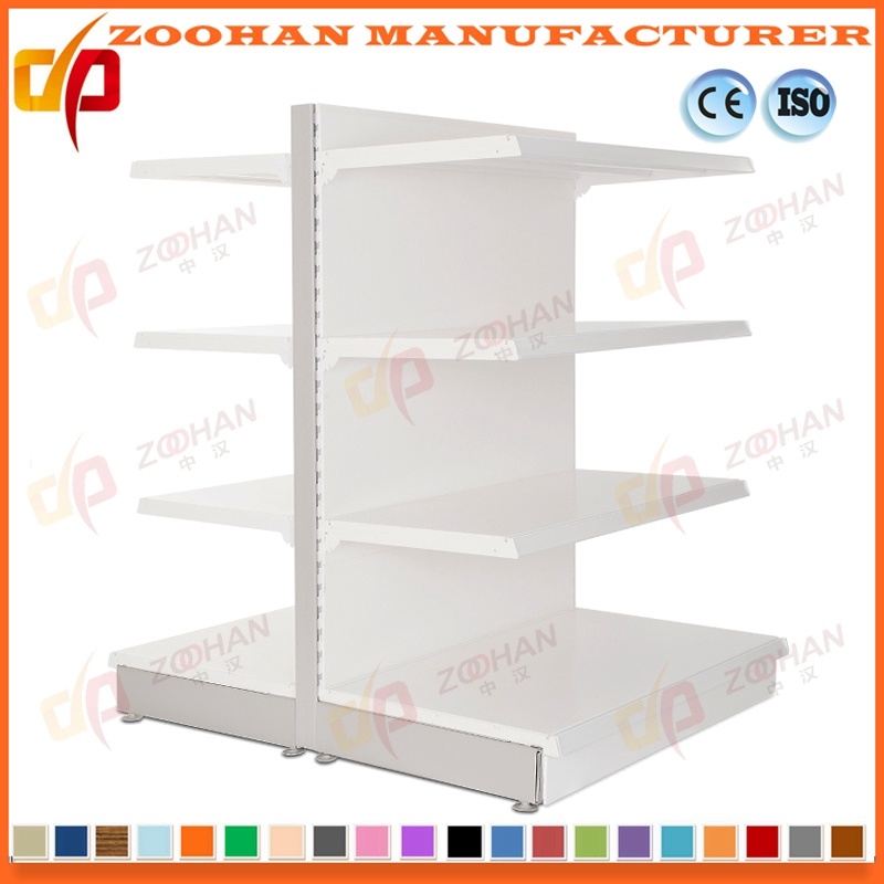 Double Sides Flat Back Shelf Supermarket Retail Display Shelving (Zhs355)