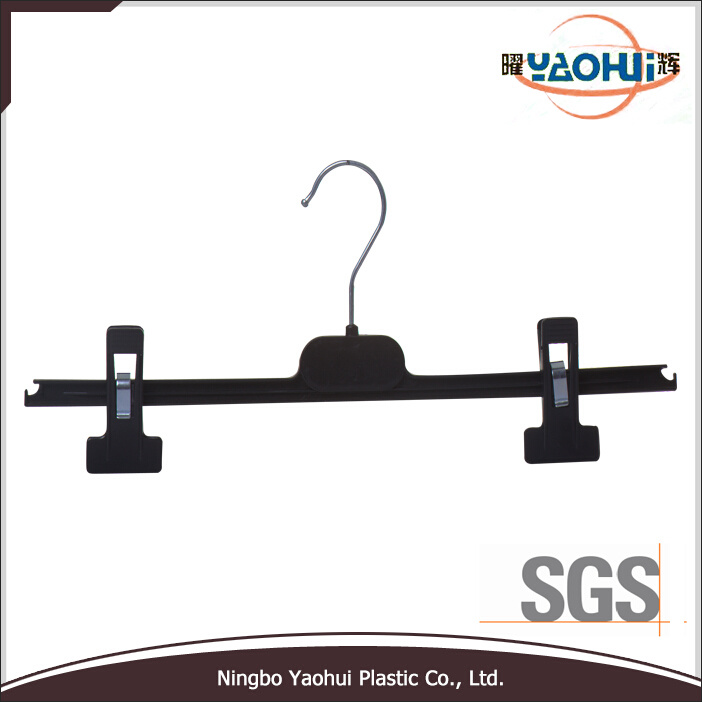 Black Kid Bottom Hanger with Metal Hook for Cloth (36cm)