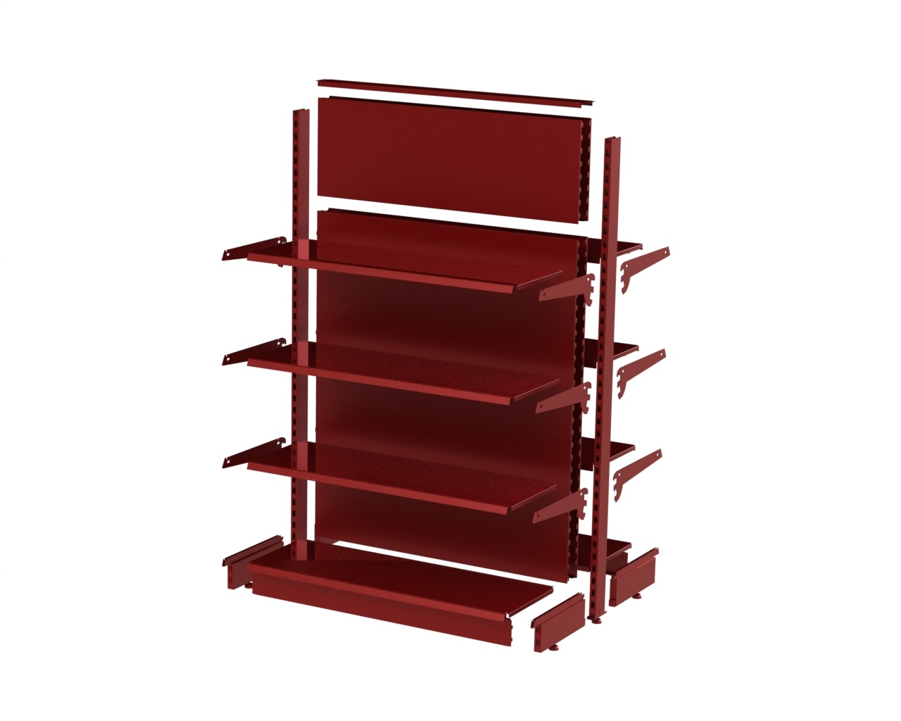 European Design Commercial Display Shelving for Store and Supermarket