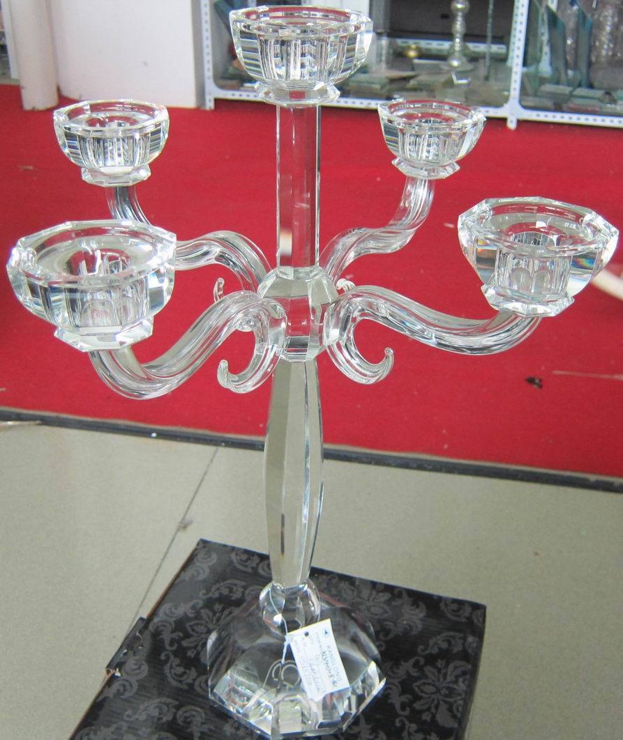 Crystal Candle Holder with Five Posters....,