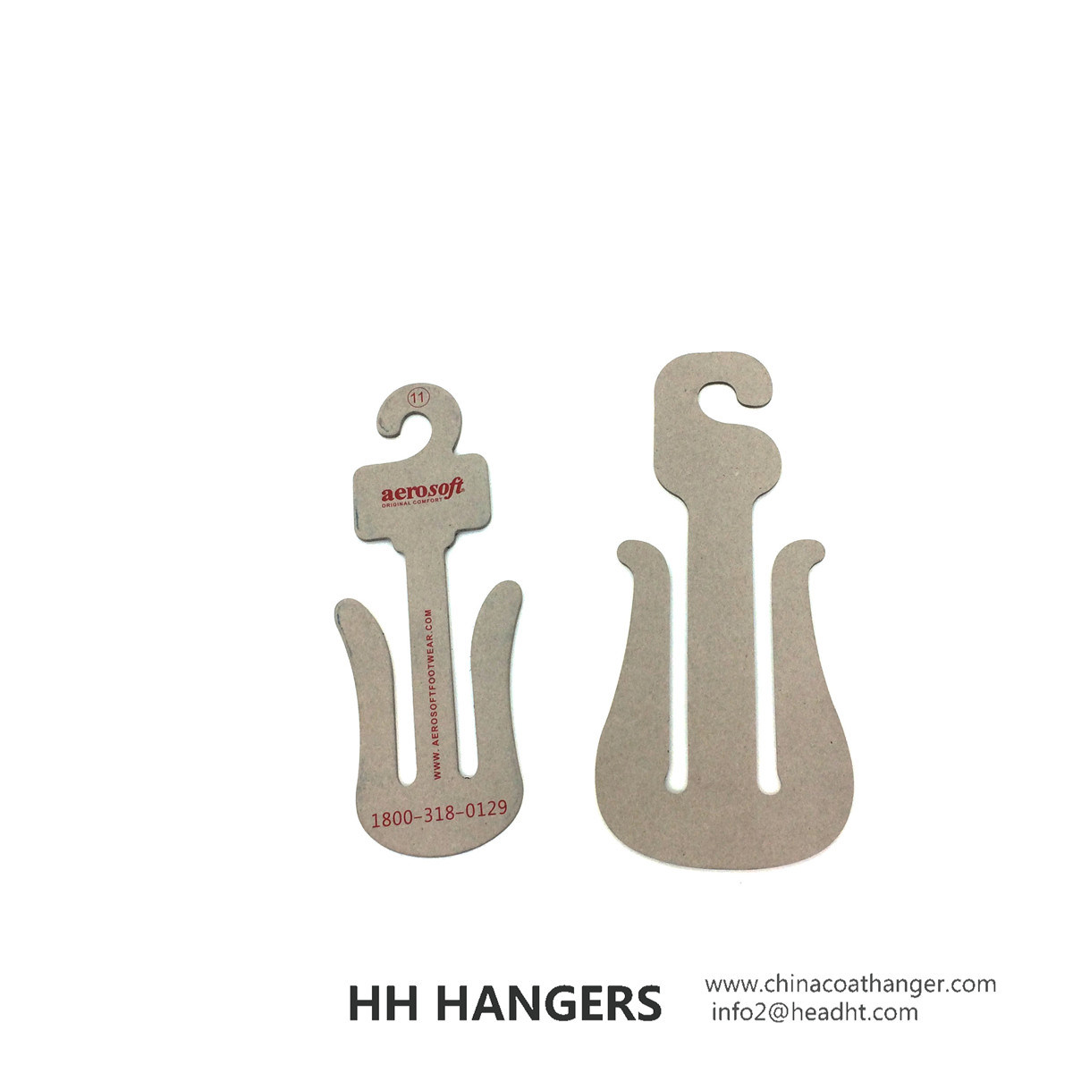 Recycled Slippers Paper Hanger OEM Cardboard Hanger