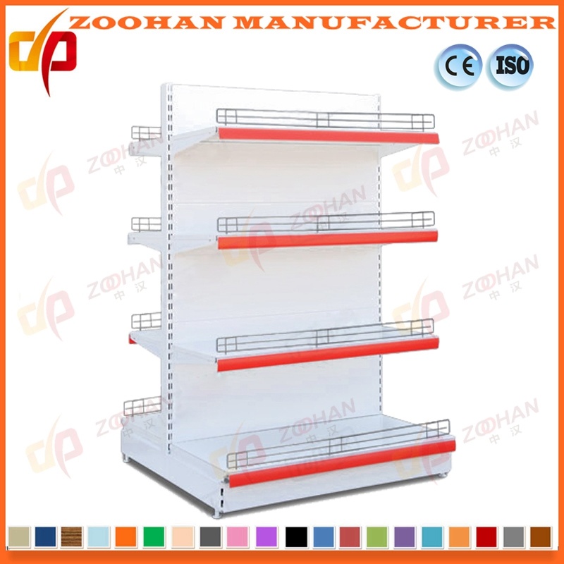 Metal Wall Shelves Supermarket Racking Retail Storage Display Shelving (Zhs406)