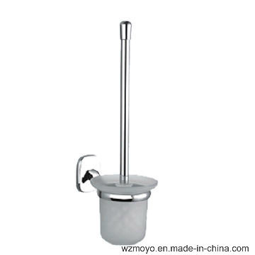 Zinc Ceramic Toilet Brush Holder in Chrome Finish