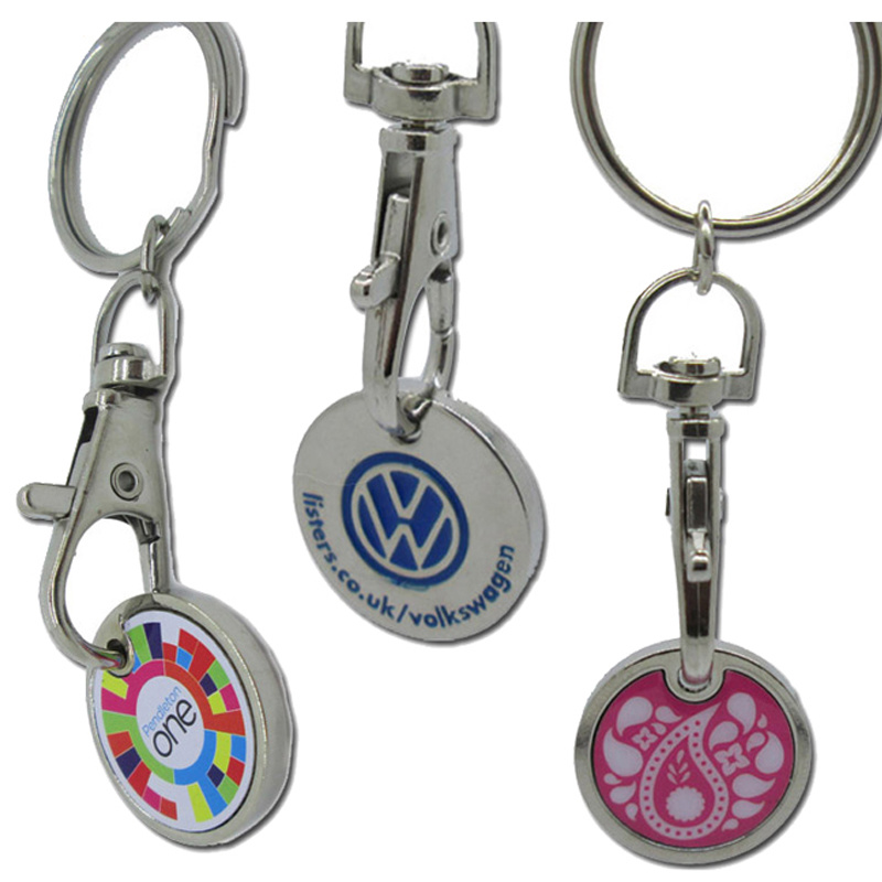 Hot Sale Custom Token Keychain with Color Filled