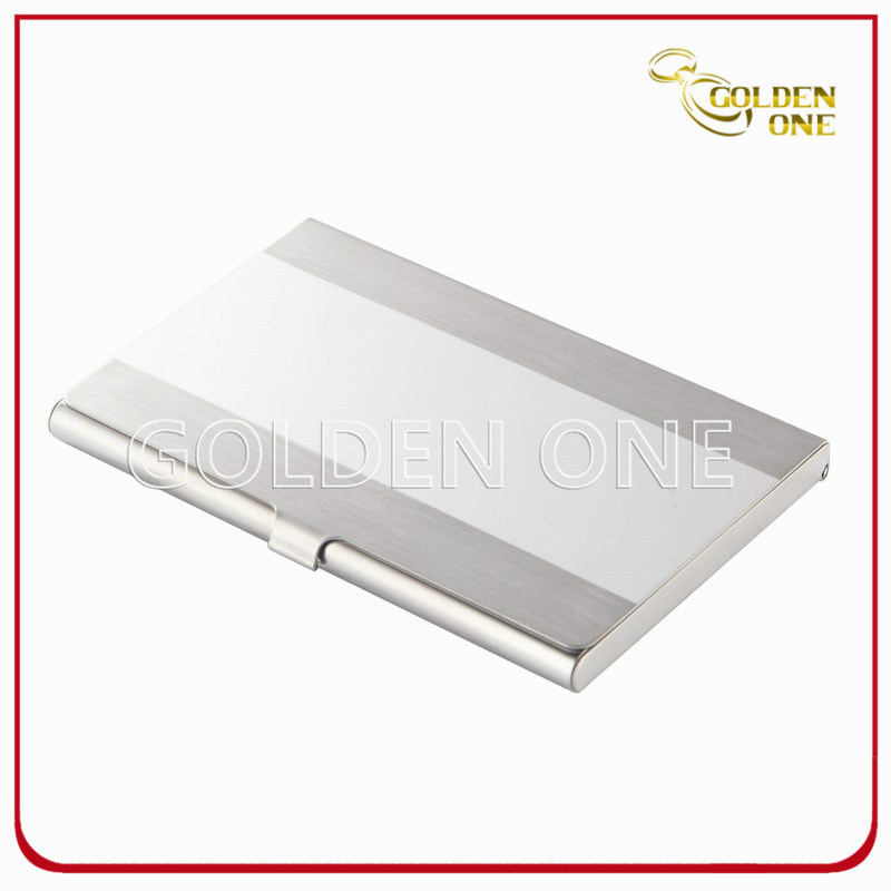 Shiny Folding Flip Type Metal Name Card Case