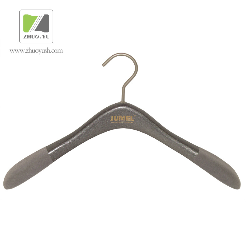 Zhuoyu Custom Made Woody Velvet Garment Hanger