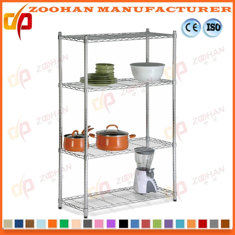 Adjustable Home Hotel Restaurant Kitchen Storage Garage Wire Shelving (Zhw124)