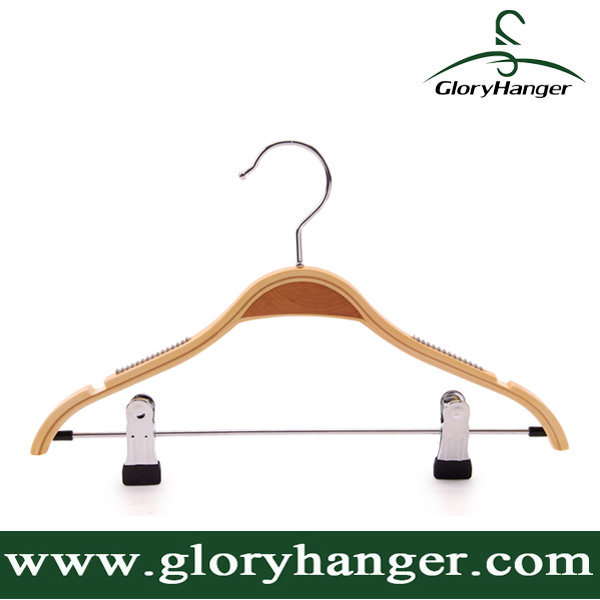 Top Quality Laminated Wooden Hangers for Baby Clothing