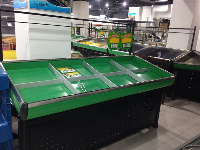 Fruit and Vegetable Display Rack for Supermarket