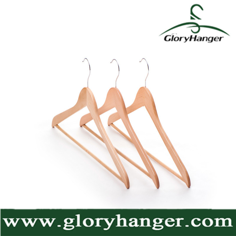 Assessed Hanger Factory Natural Wooden Clothes Top Hanger