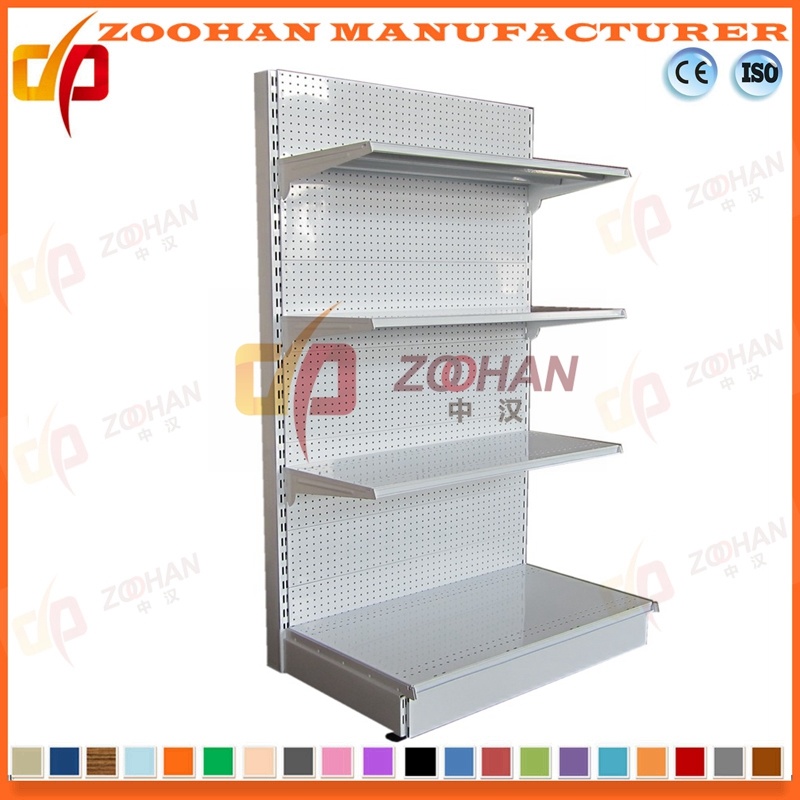 Supermarket Single Side Hole Back Display Shelf (Zhs160)