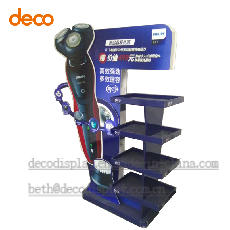 Promotional Cardboard Display Stand Pop Display Shelf for Supermarket