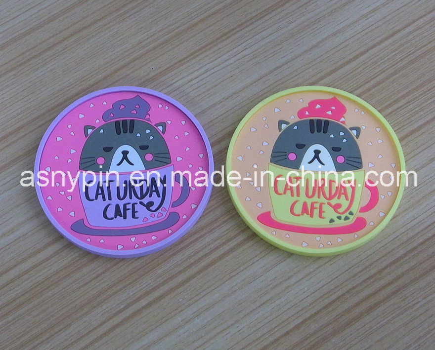 Silicone Rubber Cats Cup Coaster Set