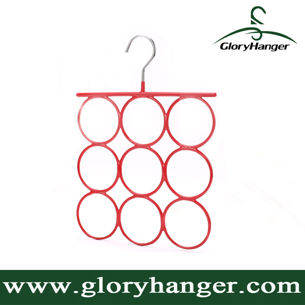 Wholesale Metal Scarf Clothes Hanger for Woman Garment PVC Steel Display Rack Pant Hanger (GLMH001)