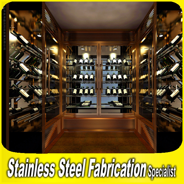 Hot Sale Customized Stainless Steel Wall Wine Storage Rack