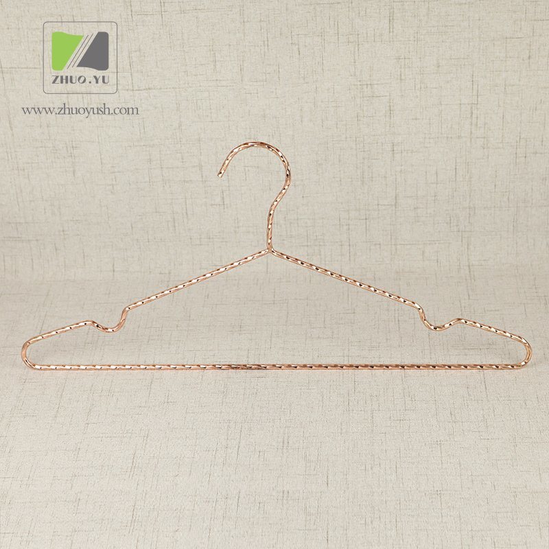 Rose Gold Metal Clothes / Skirt Hanger for Garment Shop