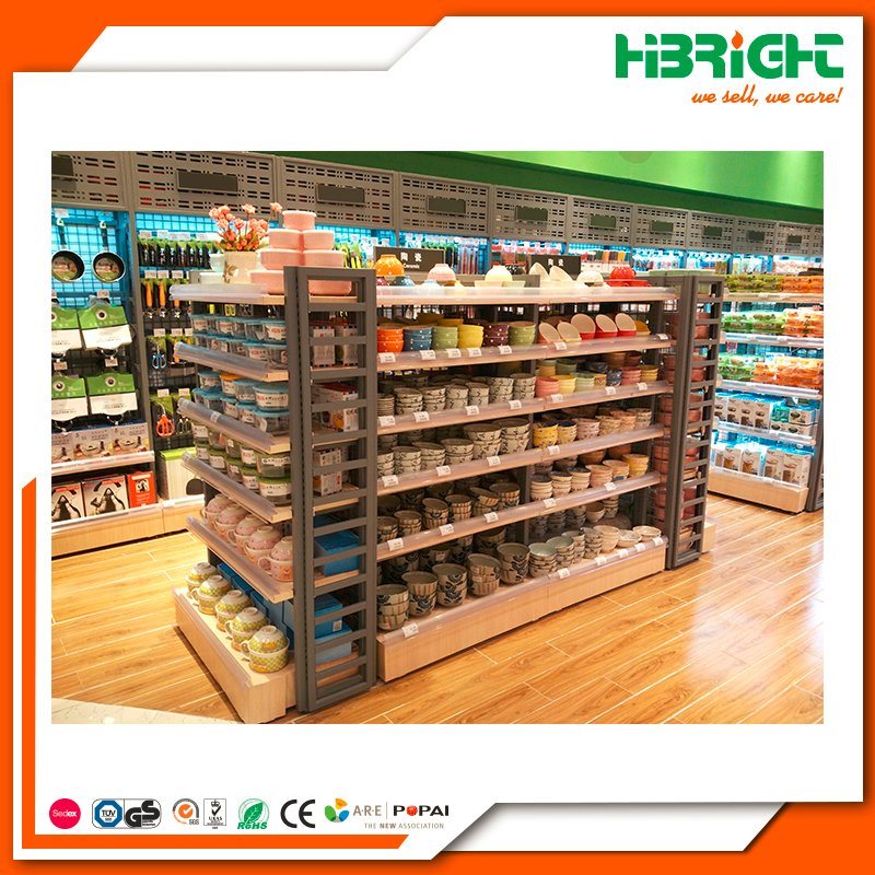 Heavy Duty Wire Gondola Shelving Racks for Supermarket