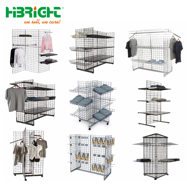 Customzied Grid Wire Panel Display Stand