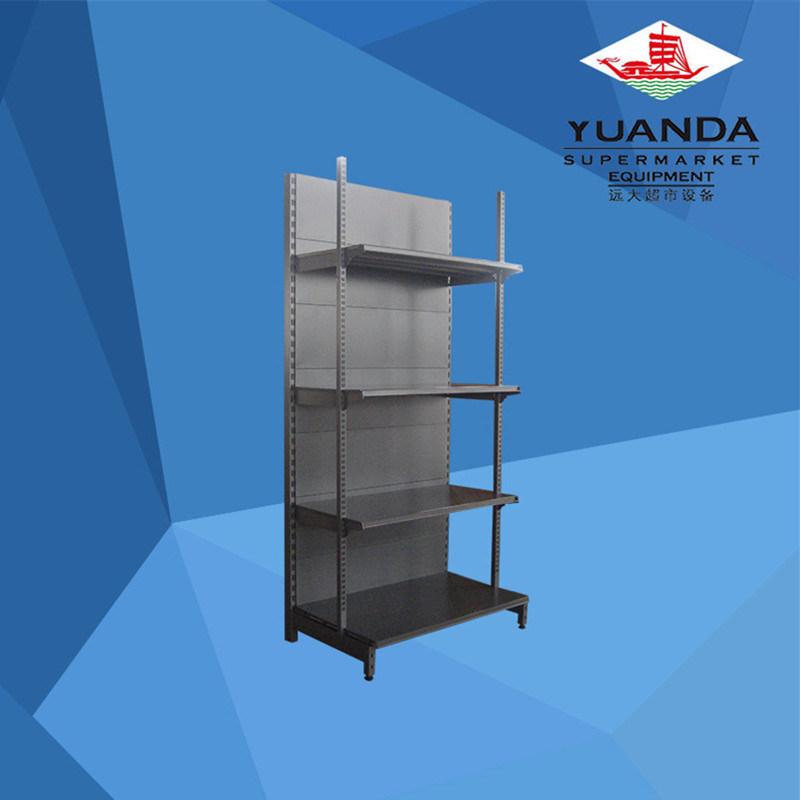 Single Side Heavy Duty Shelf Black Color Storage Display Rack