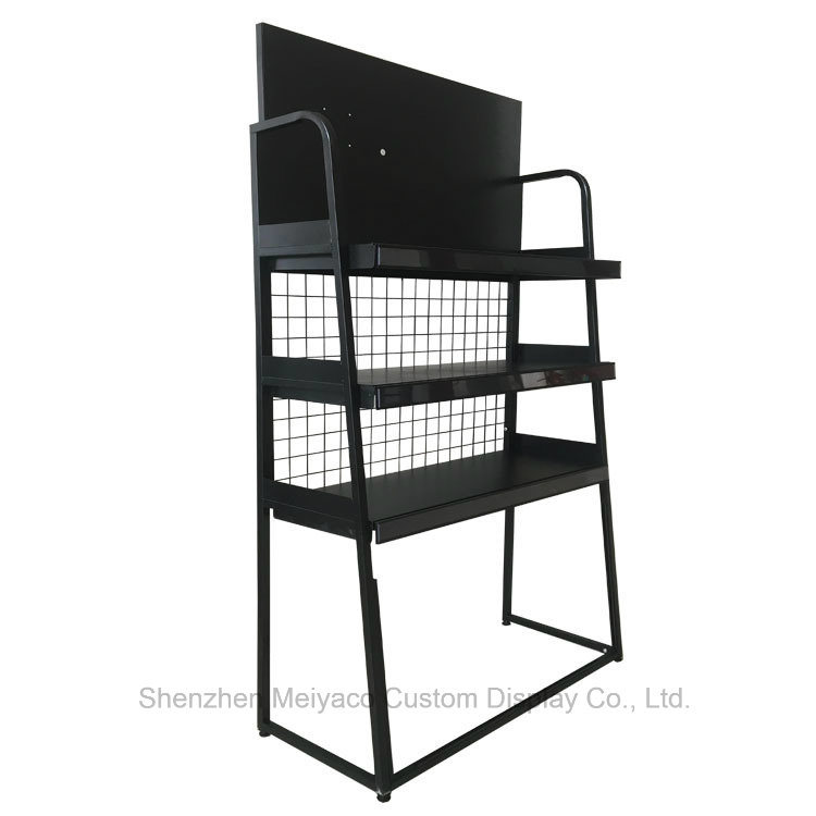 Department Store Merchandise Display Rack Office Black Display Stand