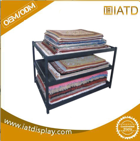 Wholesale Heavy Duty Metal Floor Display Rack for Carpet Display