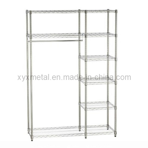 Chrome Steel Wire Shelving Closet Wardrobe