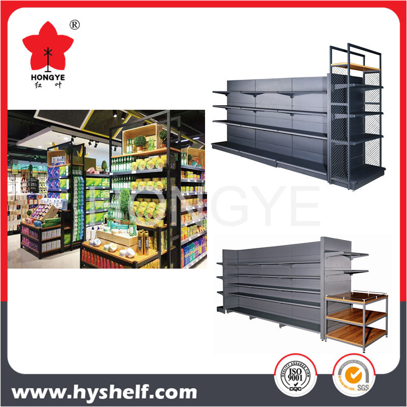 Retail Store Shop Fitting Metal Wooden Shelf for Sale