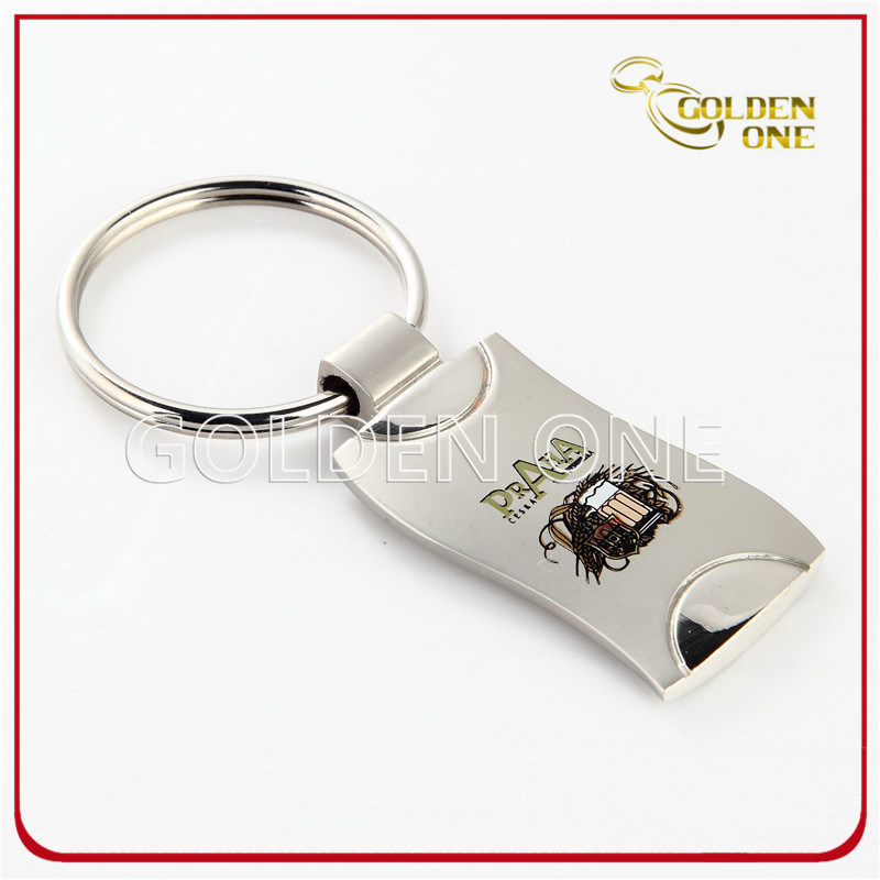 Die Casting Zinc Alloy Embossed Metal Keyring for Souvenir