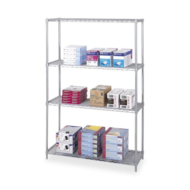 4 Tiers Home Kitchen Garage Office Wire Shelving Storage Rack