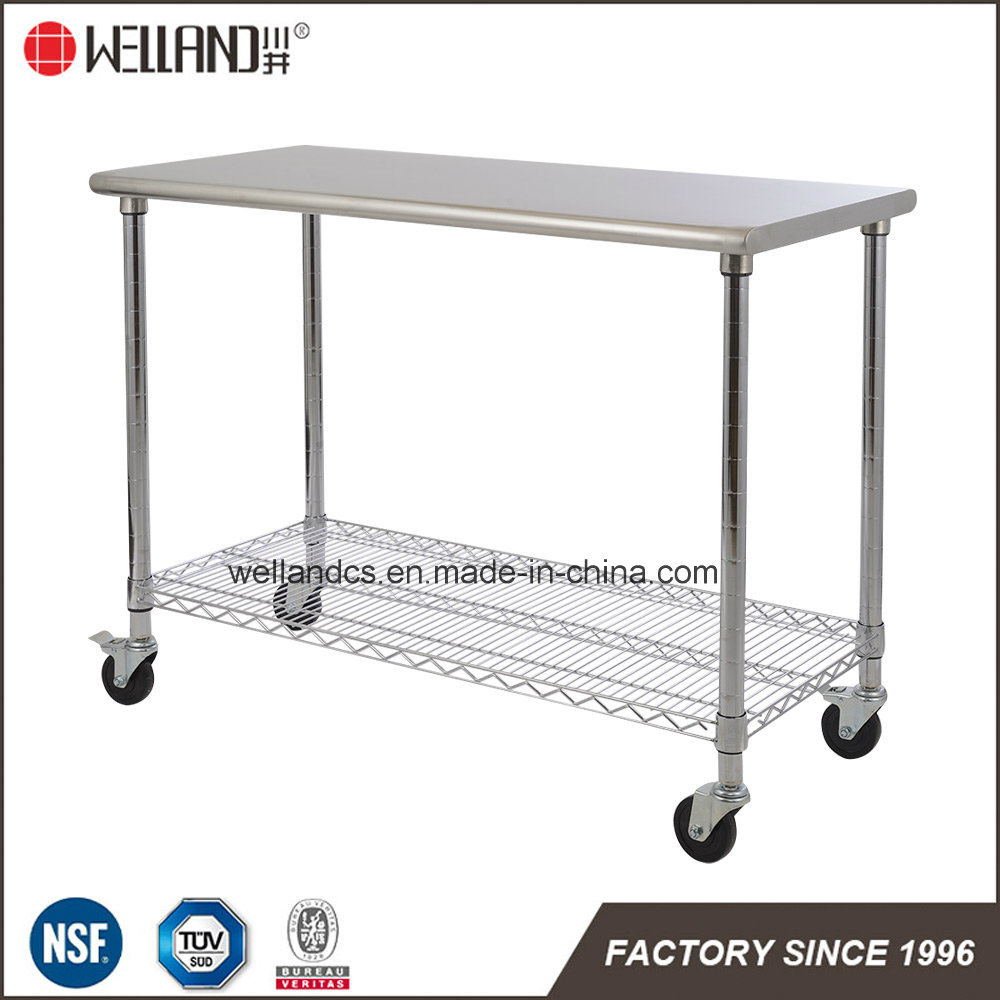 Hotel Restaurant Commercial Kitchen Equipment #201 Stainless Steel Work Table Shelf Wire Rack