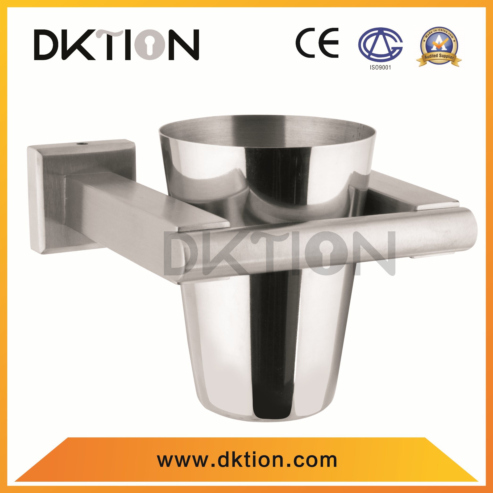 BF003 Polishing Stainless Steel Modern Design Glass Holder