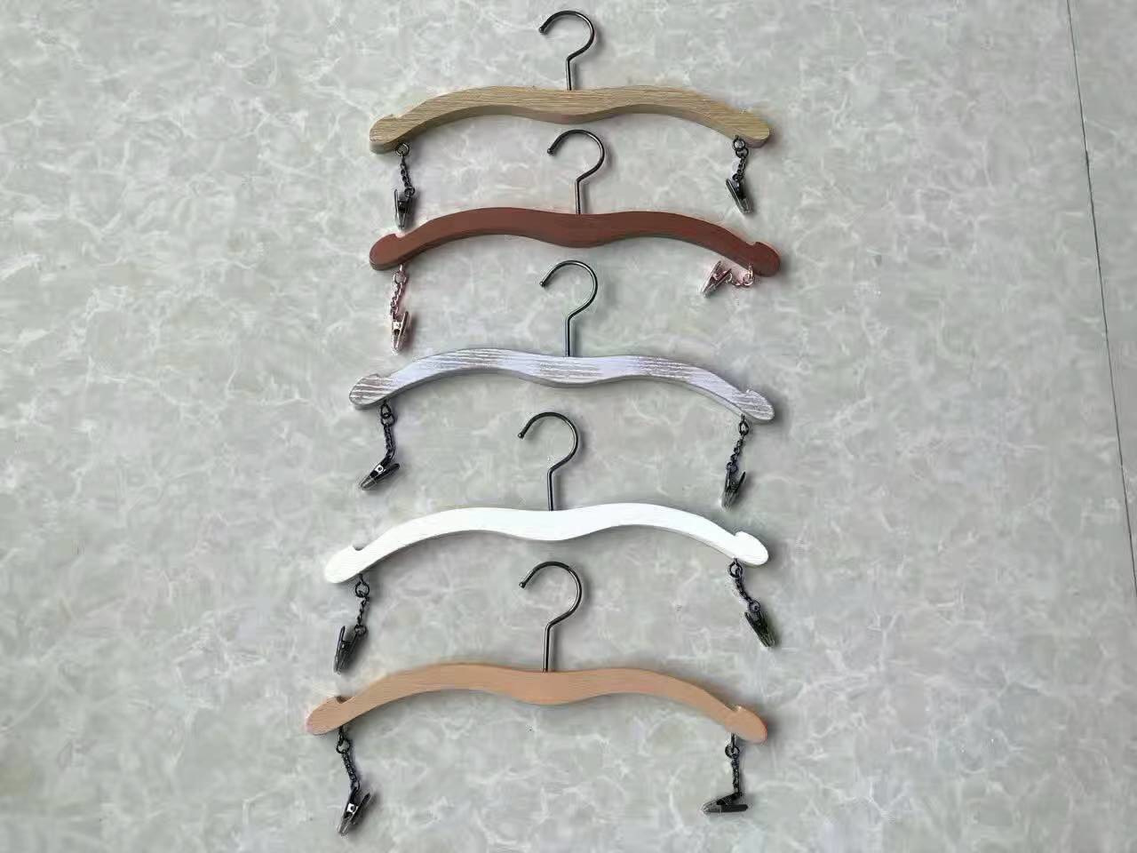 Custom Metal Hanger for Underwear Wooden Pant / Bottom Hanger