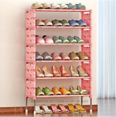 Shoe Cabinet Shoes Racks Storage Large Capacity Home Furniture DIY Simple Portable Shoe Rack (FS-07C)