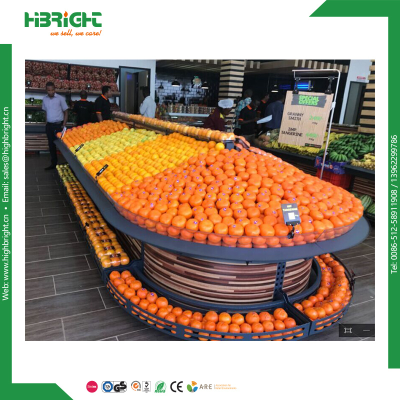 Supermarket Fruit and Vegetable Display Shelf