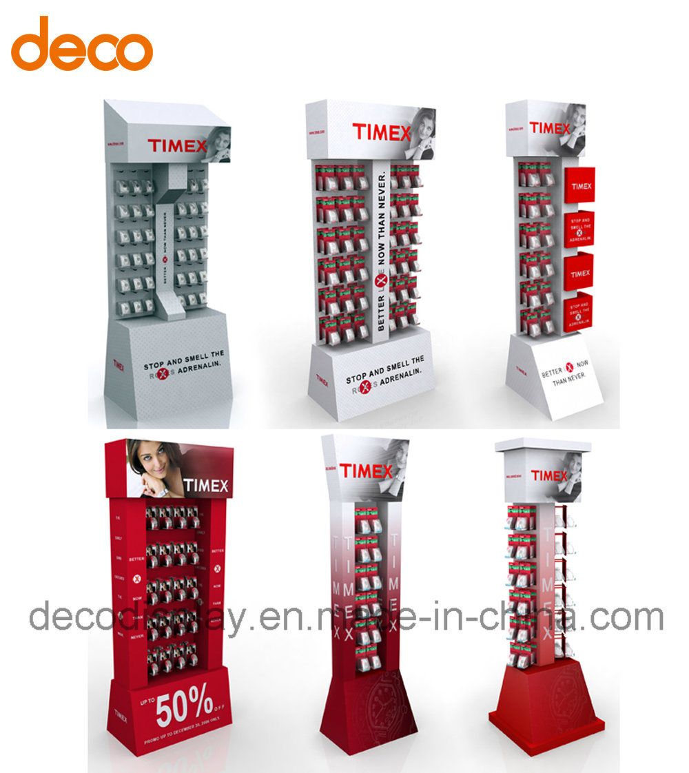 Exhibition Promotional Corrugated Display Rack for Watch